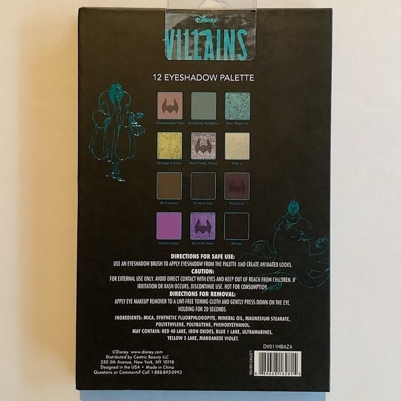 Disney Villains Eyeshadow Palette 12 Shades New - Picture 4 of 4